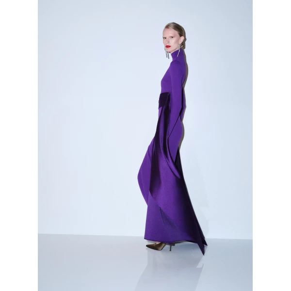 Solace London The Olivia Maxi Dress in Deep Orchid