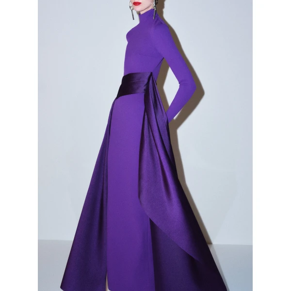 Solace London The Olivia Maxi Dress in Deep Orchid