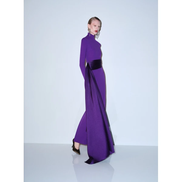 Solace London The Olivia Maxi Dress in Deep Orchid