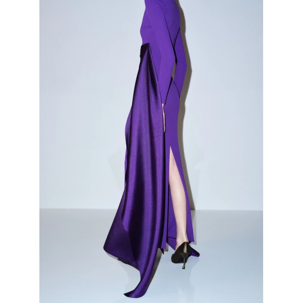 Solace London The Olivia Maxi Dress in Deep Orchid