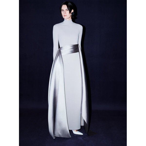 Solace London The Olivia Maxi Dress in Pewter