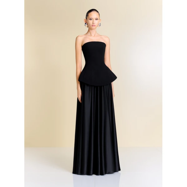 Solace London The Oriana Maxi Dress in Black