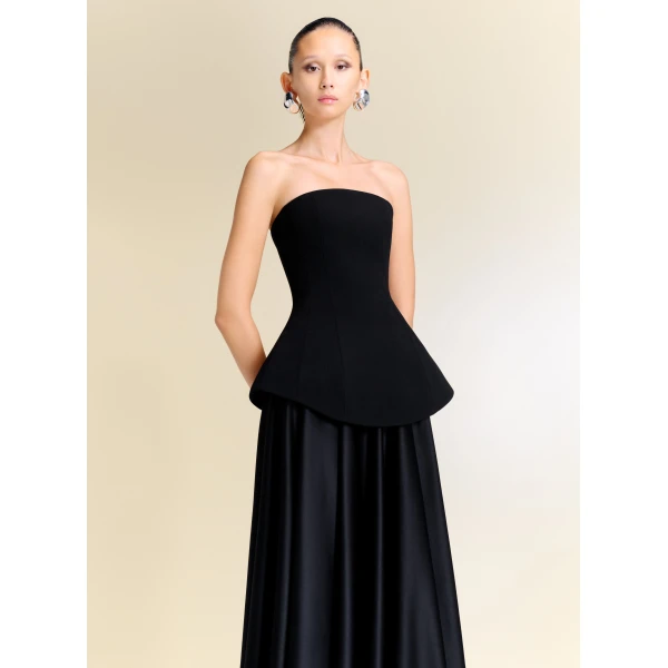 Solace London The Oriana Maxi Dress in Black