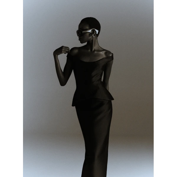 Solace London The Pieta Maxi Dress in Black