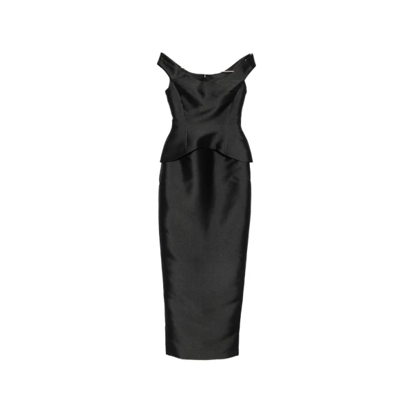 Solace London The Pieta Maxi Dress in Black | Maxi Dresses | Coveti