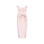 Solace London The Pieta Maxi Dress in Pale Pink | Maxi Dresses | Coveti