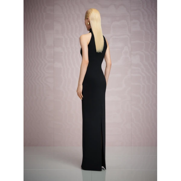 Solace London The Portia Maxi Dress in Black