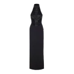 Solace London The Portia Maxi Dress in Black | Maxi Dresses | Coveti
