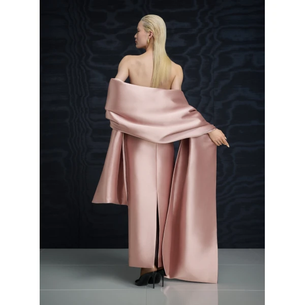 Solace London The Renee Midaxi Dress in Oyster