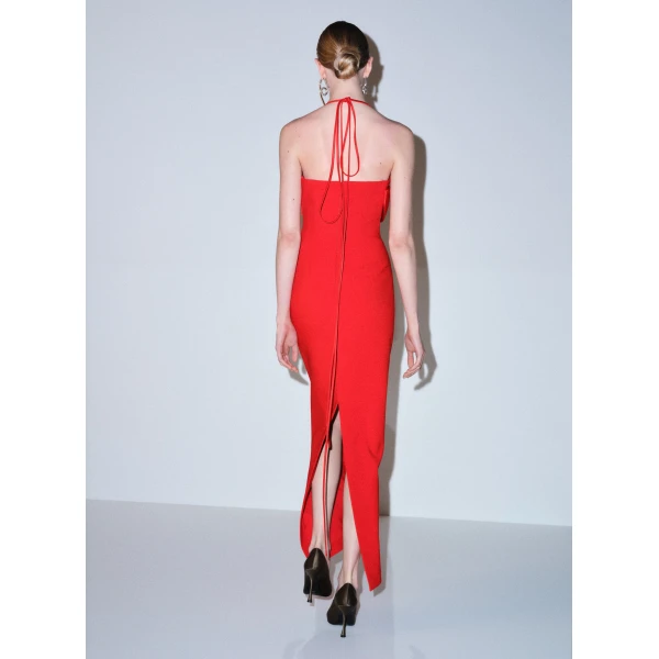 Solace London The Reynolds Maxi Dress in Red