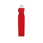 Solace London The Reynolds Maxi Dress in Red | Maxi Dresses | Coveti