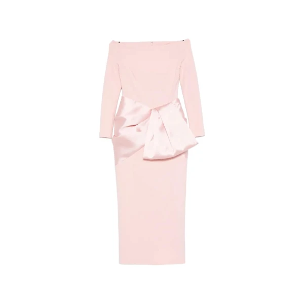 The Rhianne Midaxi Dress in Camellia Pink