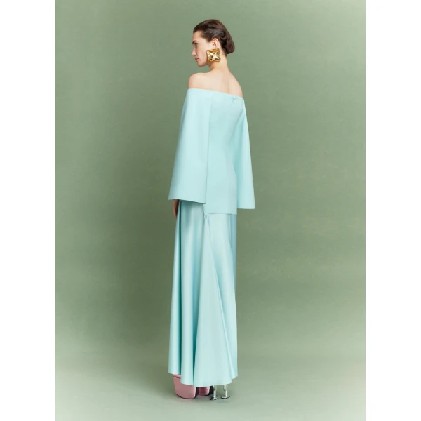 Solace London The Rina Maxi Dress in Opal