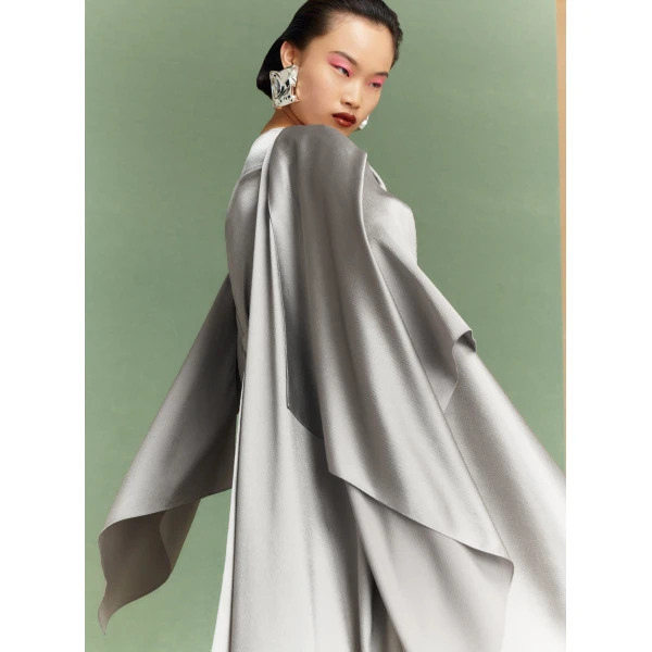 Solace London The Rosalia Maxi Dress in Pewter