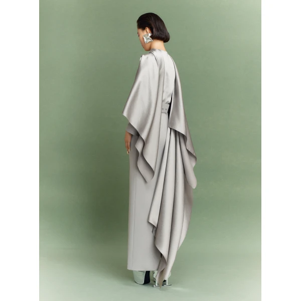 Solace London The Rosalia Maxi Dress in Pewter