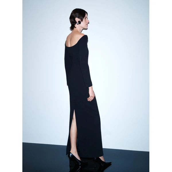 Solace London The Ryder Maxi Dress in Black