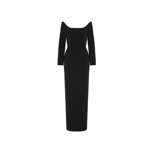 Solace London The Ryder Maxi Dress in Black | Maxi Dresses | Coveti