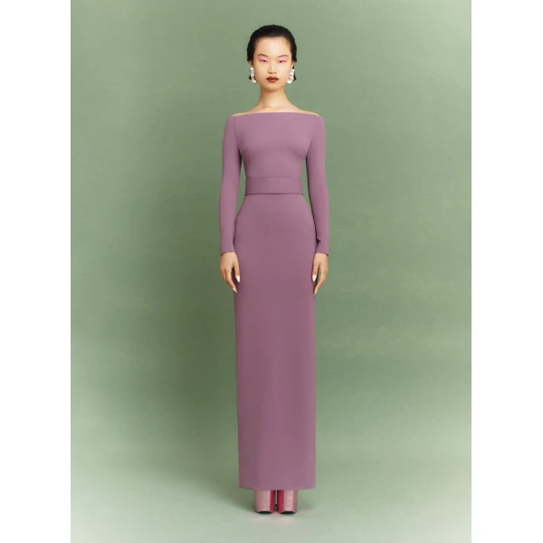 Solace London The Sabina Maxi Dress in Acai