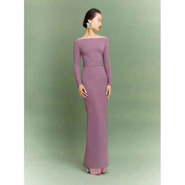 Solace London The Sabina Maxi Dress in Acai