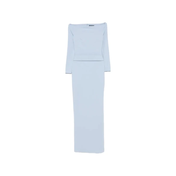 Solace London The Sabina Maxi Dress in Light Blue | Maxi Dresses | Coveti