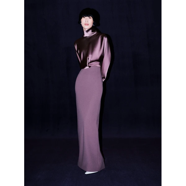 Solace London The Sedgewick Maxi Dress in Acai