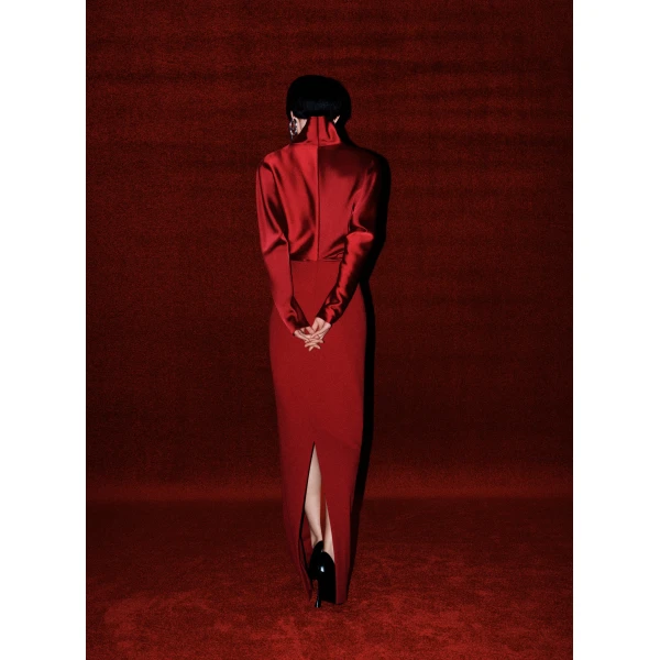 Solace London The Sedgewick Maxi Dress in Ruby