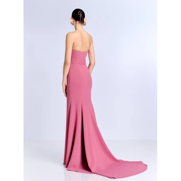 Solace London The Seraphina Maxi Dress in Dark Rose