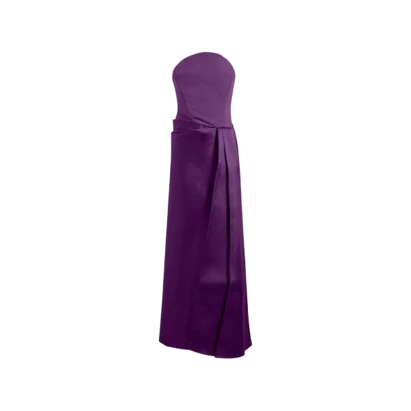 Solace London The Seri Maxi Dress in Damson | Maxi Dresses | Coveti