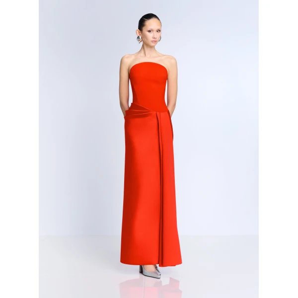 Solace London The Seri Maxi Dress in Scarlet