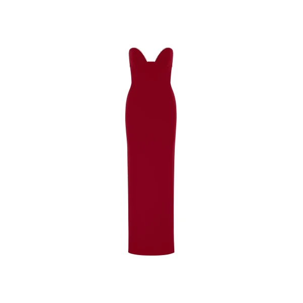 Solace London The Sommer Maxi Dress in Ruby | Maxi Dresses | Coveti