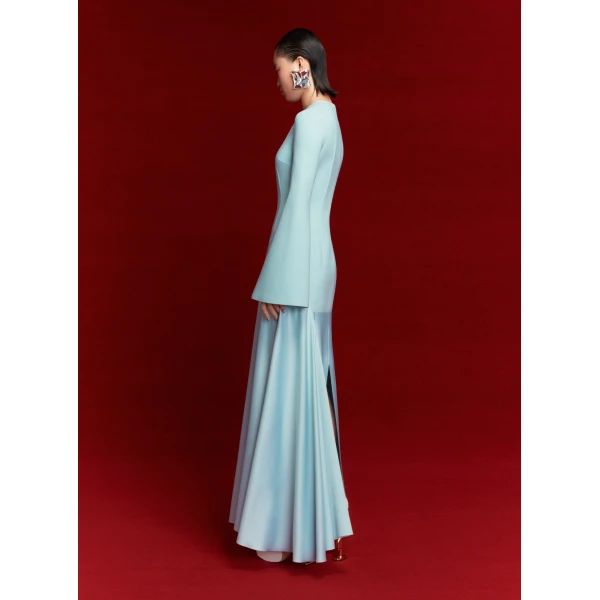 Solace London The Storm Maxi Dress in Arctic Blue
