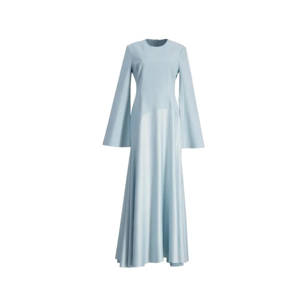 The Storm Maxi Dress in Arctic Blue