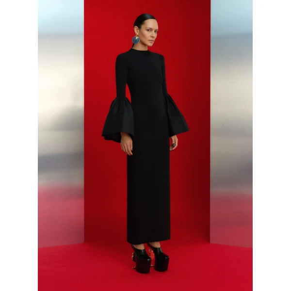 Solace London The Suri Maxi Dress in Black