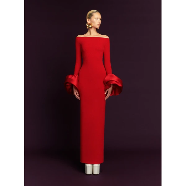Solace London The Talia Maxi Dress in Red