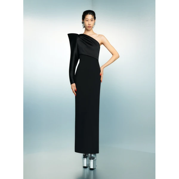 Solace London The Tally Maxi Dress in Black