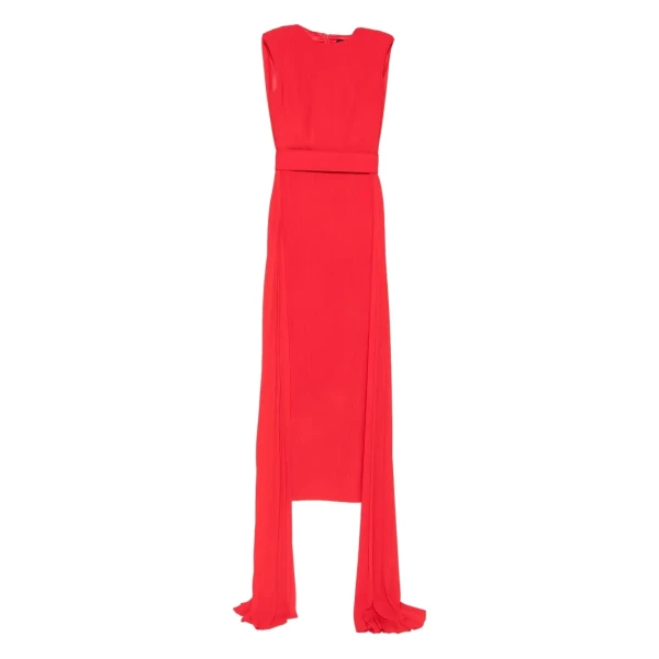 The Tavia Maxi Dress in Red