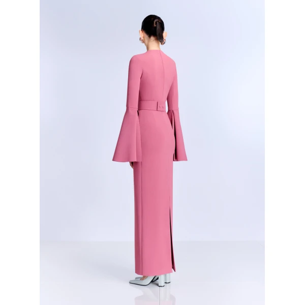 Solace London The Theia Maxi Dress in Dark Rose