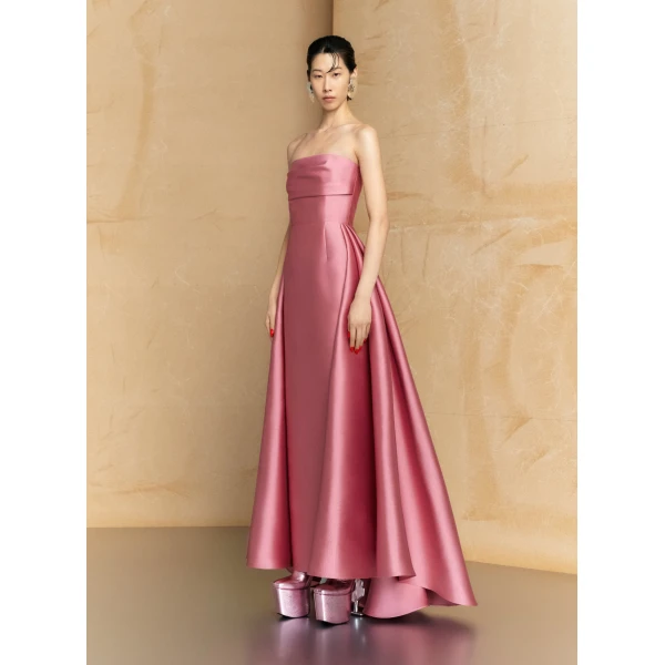 Solace London The Tiffany Maxi Dress in Peony Pink