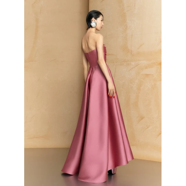 Solace London The Tiffany Maxi Dress in Peony Pink