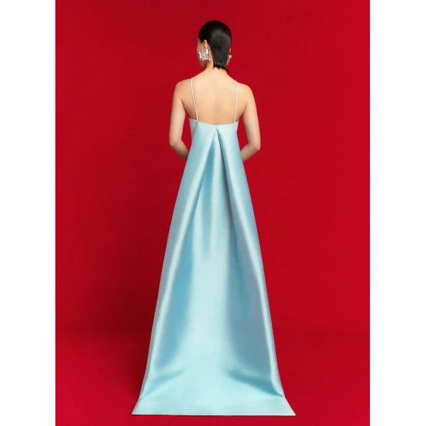 Solace London The Ulla Maxi Dress in Arctic Blue
