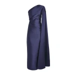 Solace London The Veya Maxi Dress in Navy | Maxi Dresses | Coveti