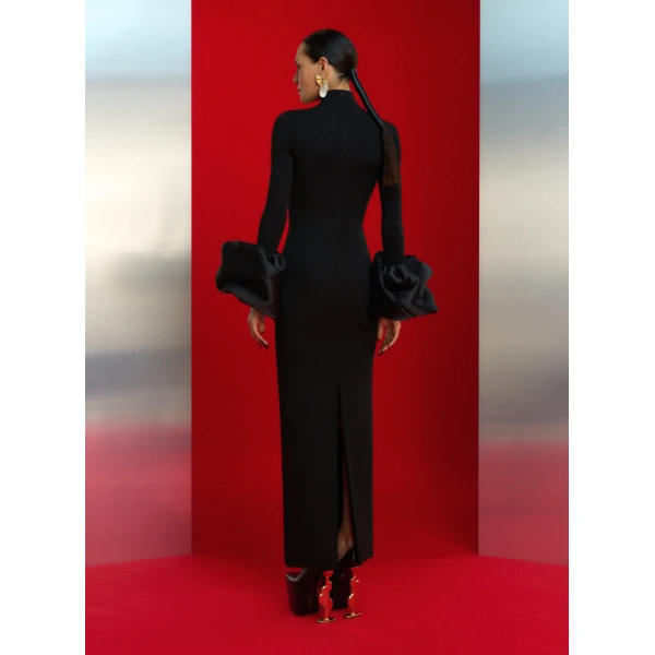 Solace London The Viviana Maxi Dress in Black