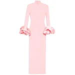 Solace London The Viviana Maxi Dress in Soft Pink | Maxi Dresses | Coveti