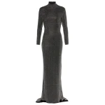Solace London The Vivienne Crystal Maxi Dress in Black | Maxi Dresses | Coveti