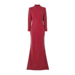 Solace London The Vivienne Crystal Maxi Dress in Ruby | Maxi Dresses | Coveti