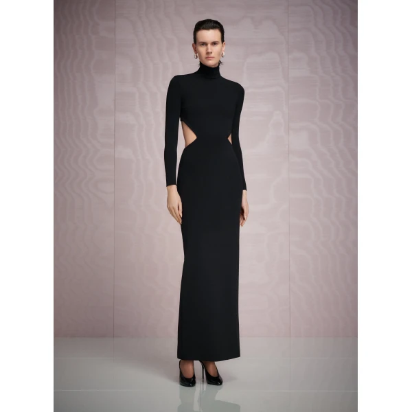 Solace London The Wilma Maxi Dress in Black