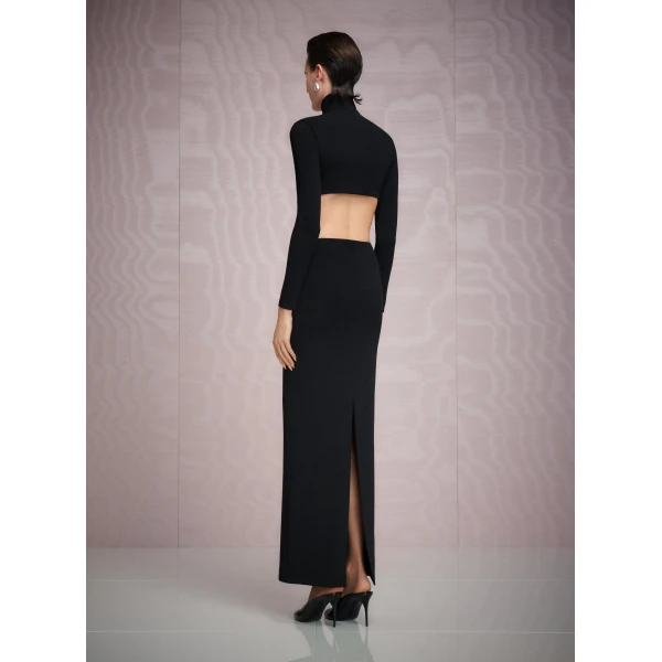 Solace London The Wilma Maxi Dress in Black