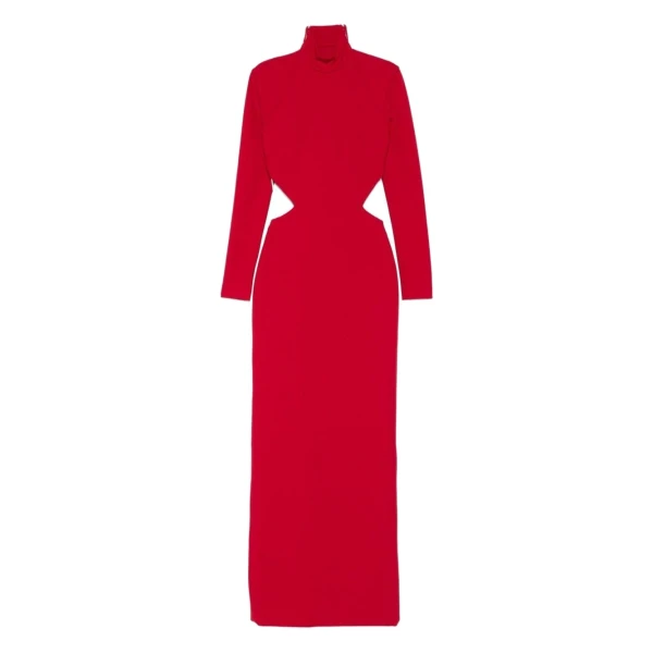Solace London The Wilma Maxi Dress in Crimson Red | Maxi Dresses | Coveti