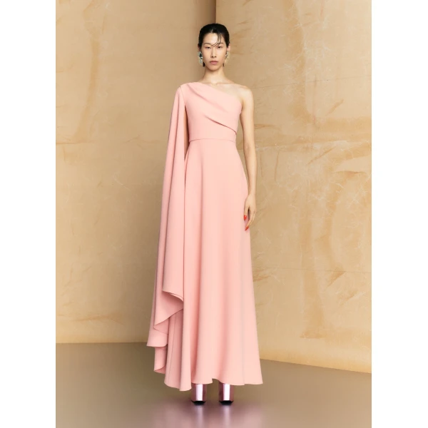Solace London The Yazmin Maxi Dress in Putty Pink