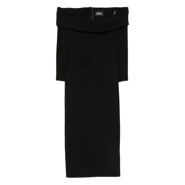 The Yuni Midi Dress in Black